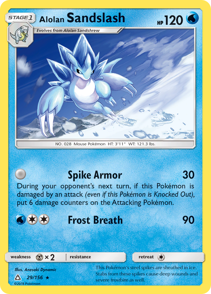 Alolan Sandslash — illustrated card