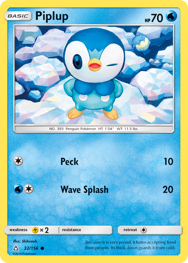 Piplup — illustrated card