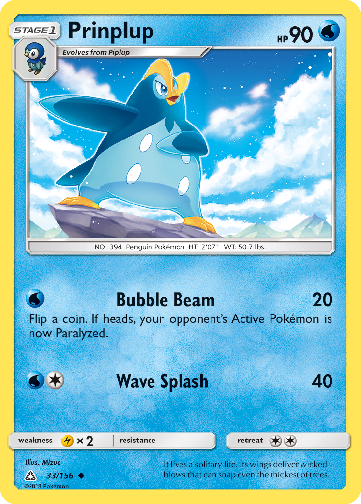 Prinplup — illustrated card