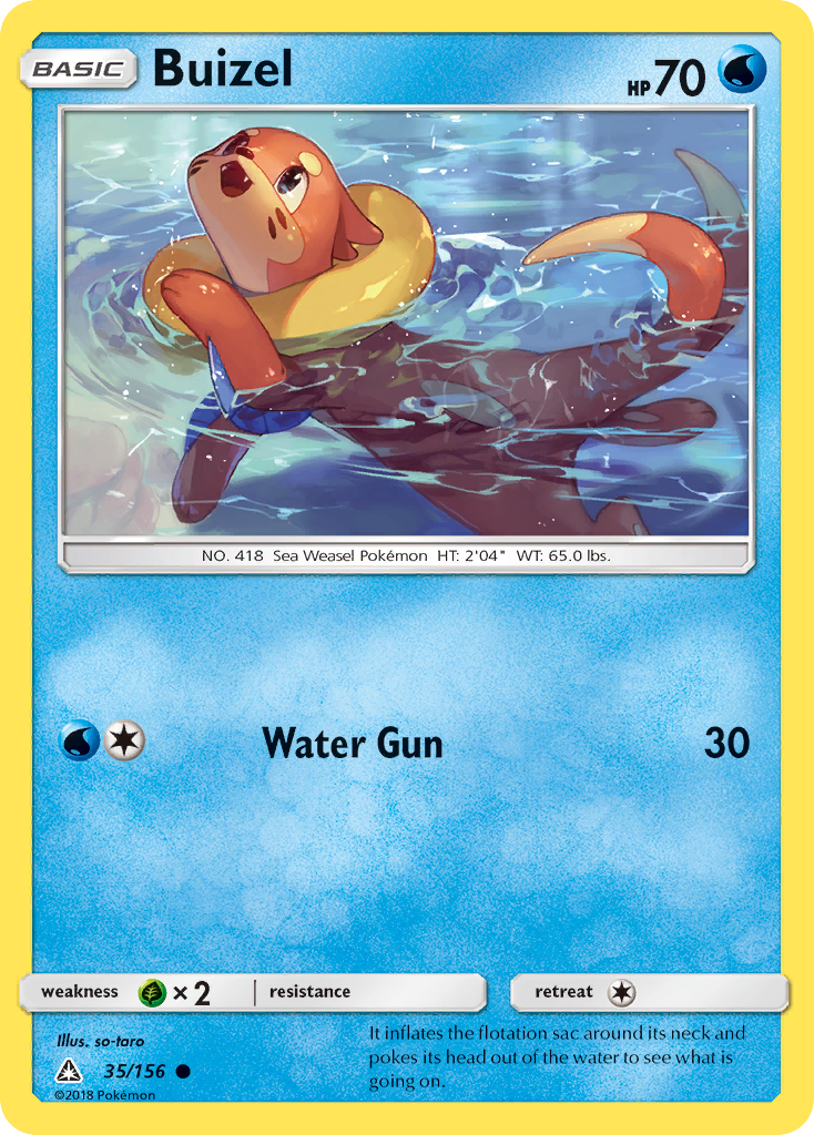 Buizel — illustrated card