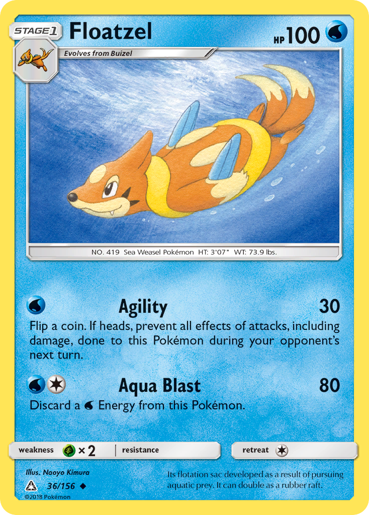 Floatzel — illustrated card