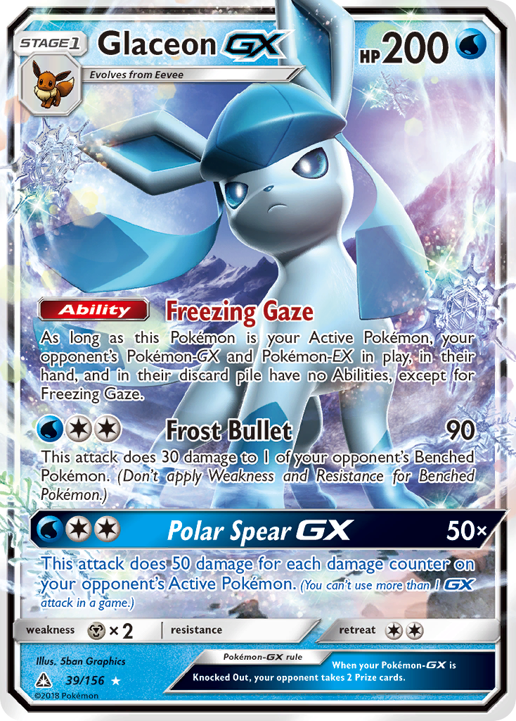 Glaceon-GX — illustrated card