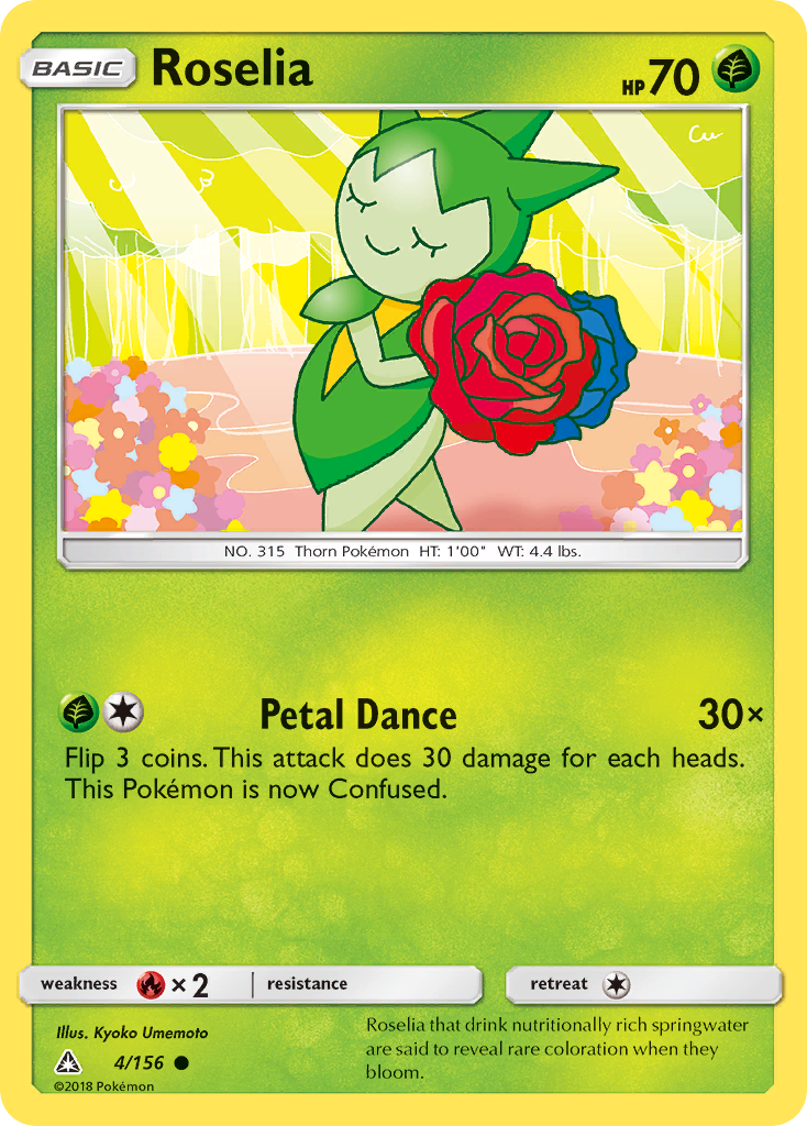 Roselia — illustrated card