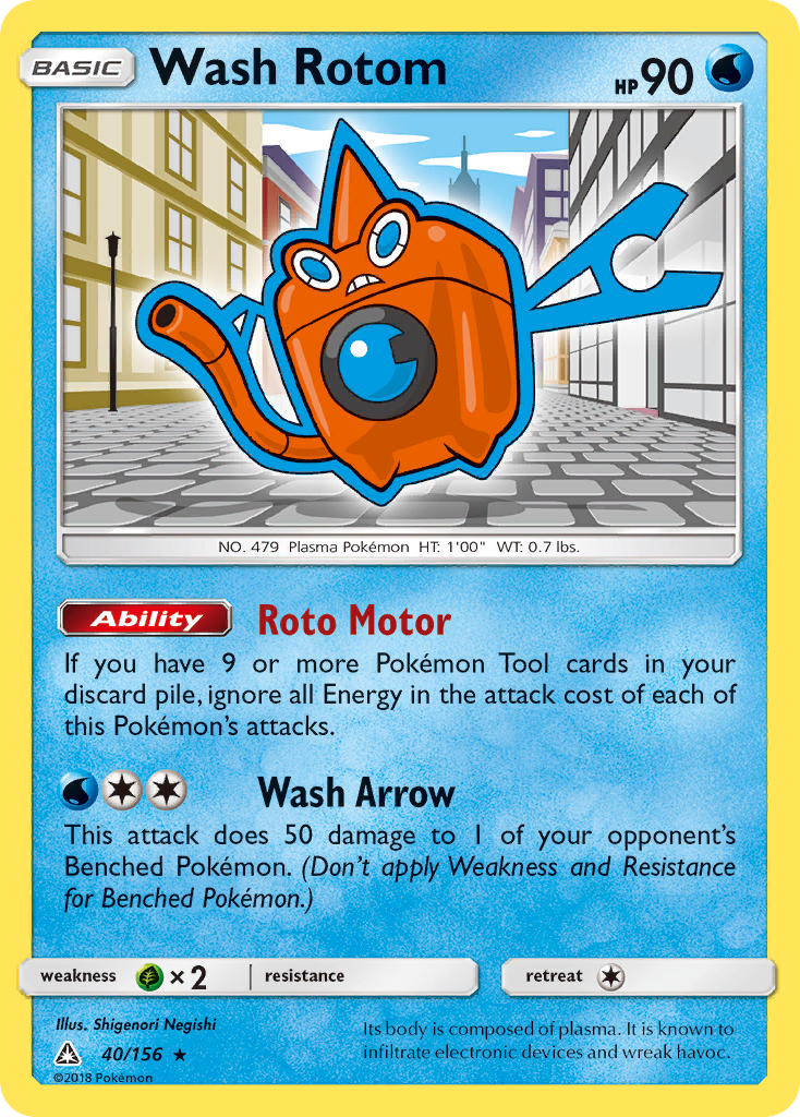 Wash Rotom — illustrated card