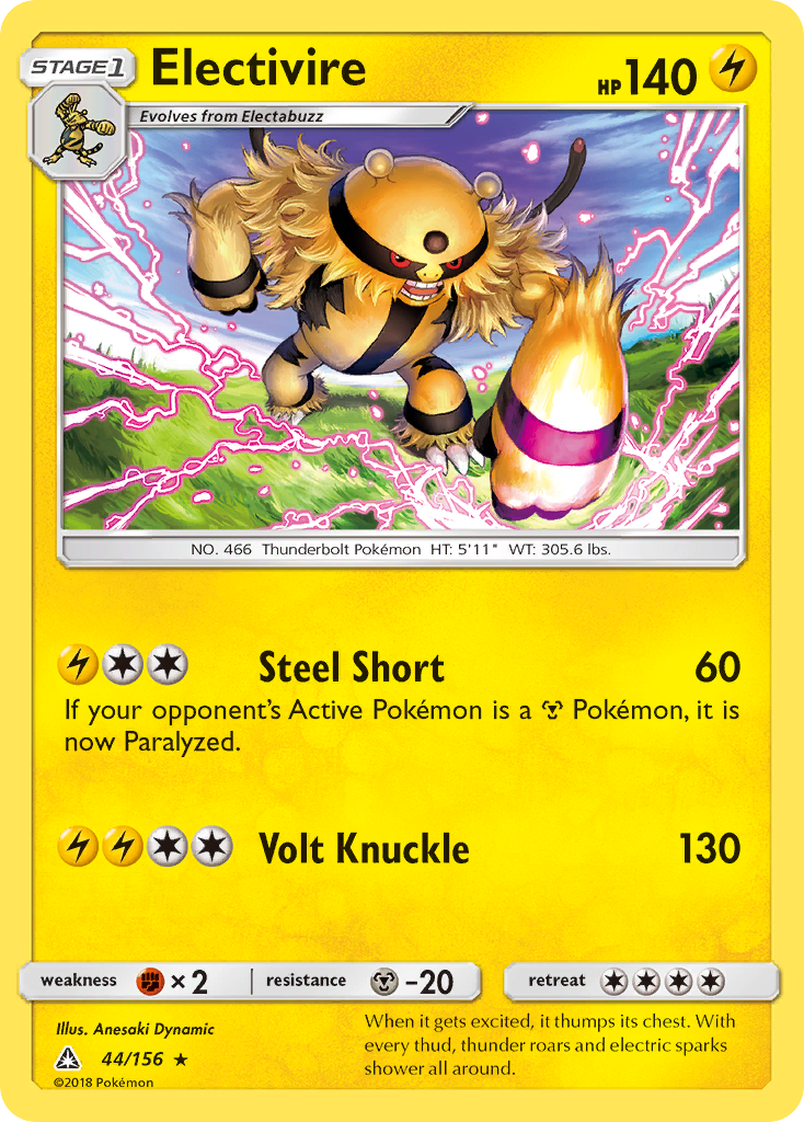 Electivire — illustrated card