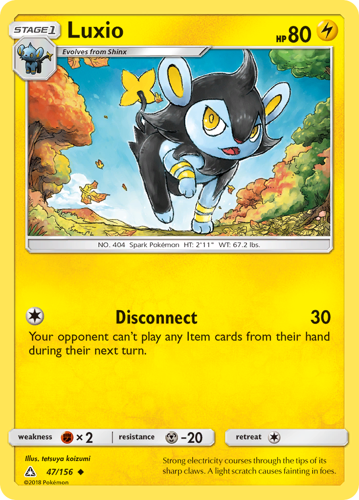 Luxio — illustrated card