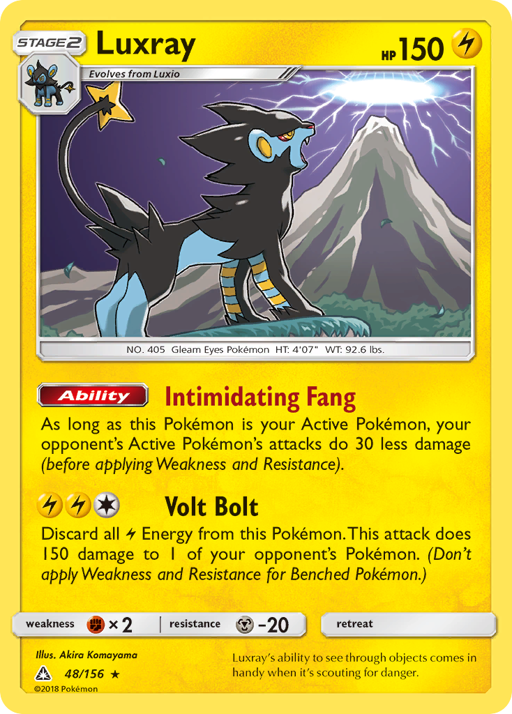 Luxray — illustrated card