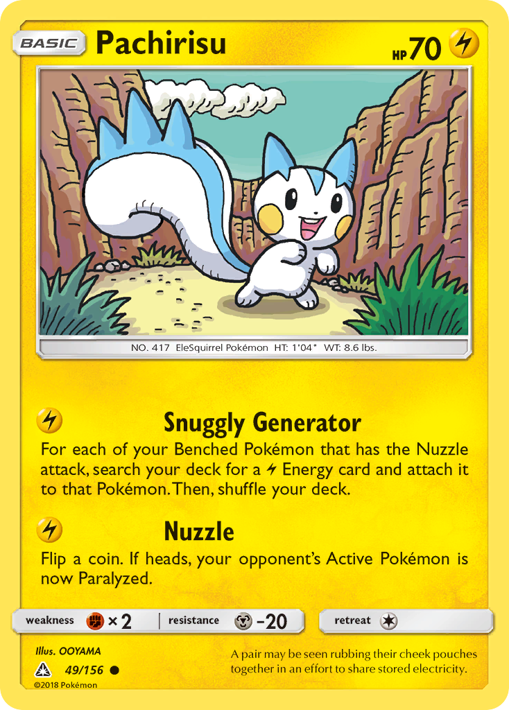Pachirisu — illustrated card