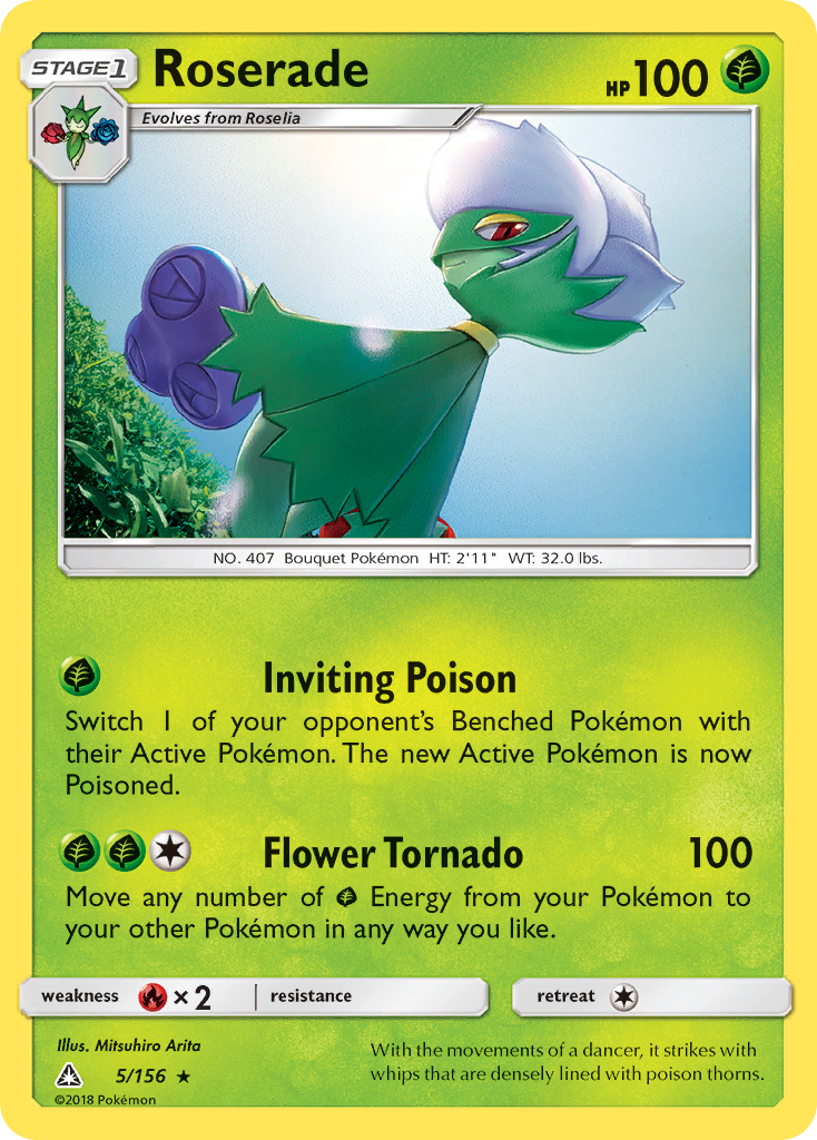Roserade — illustrated card