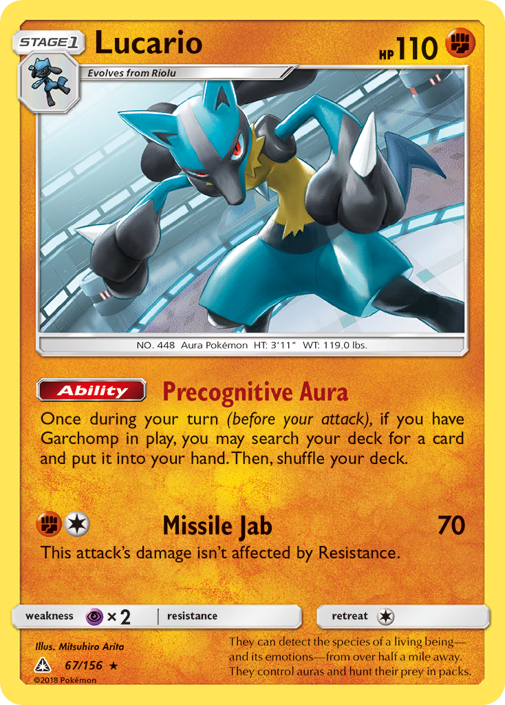 Lucario — illustrated card