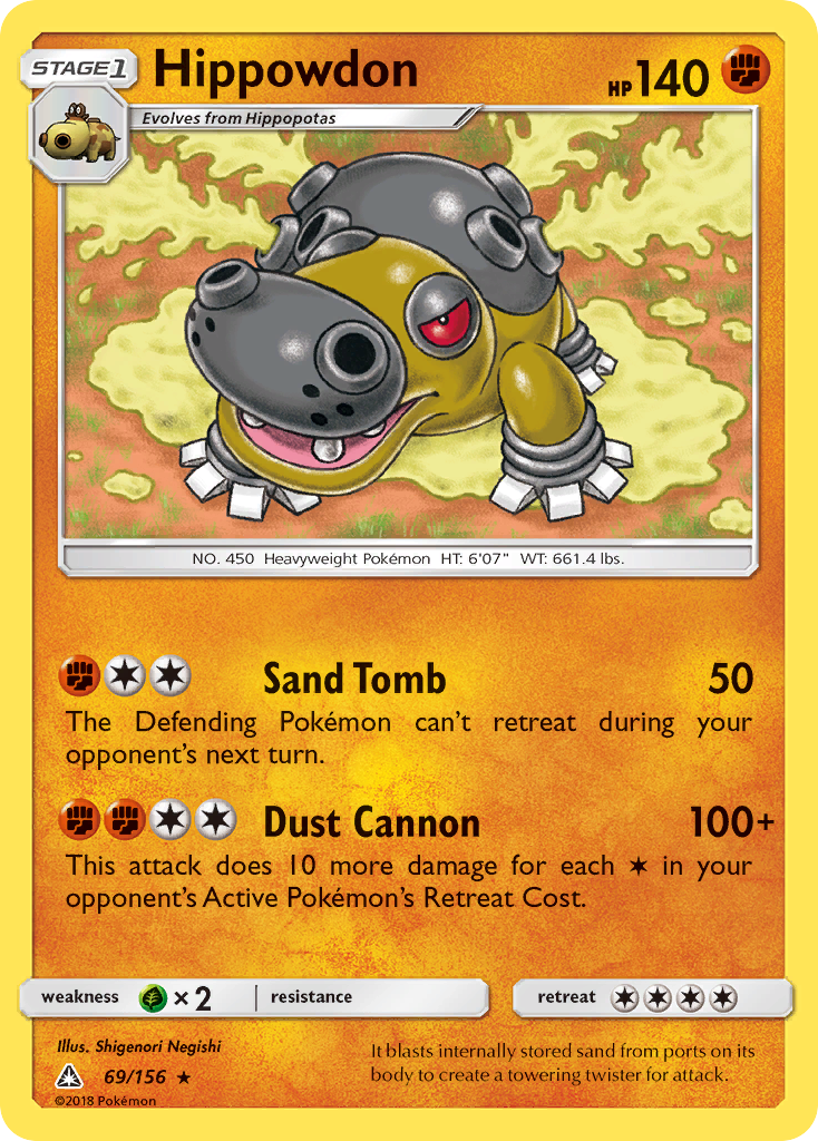 Hippowdon — illustrated card