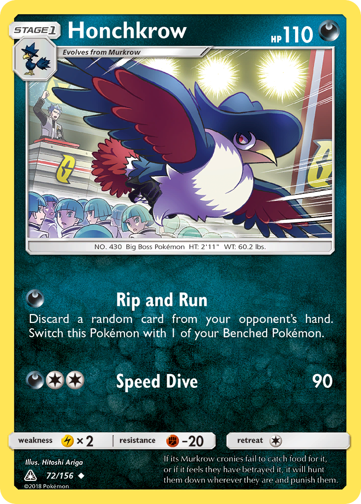 Honchkrow — illustrated card