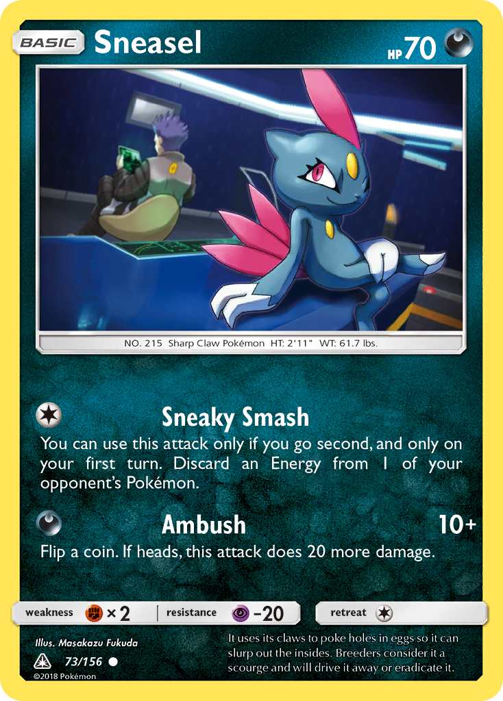 Sneasel — illustrated card