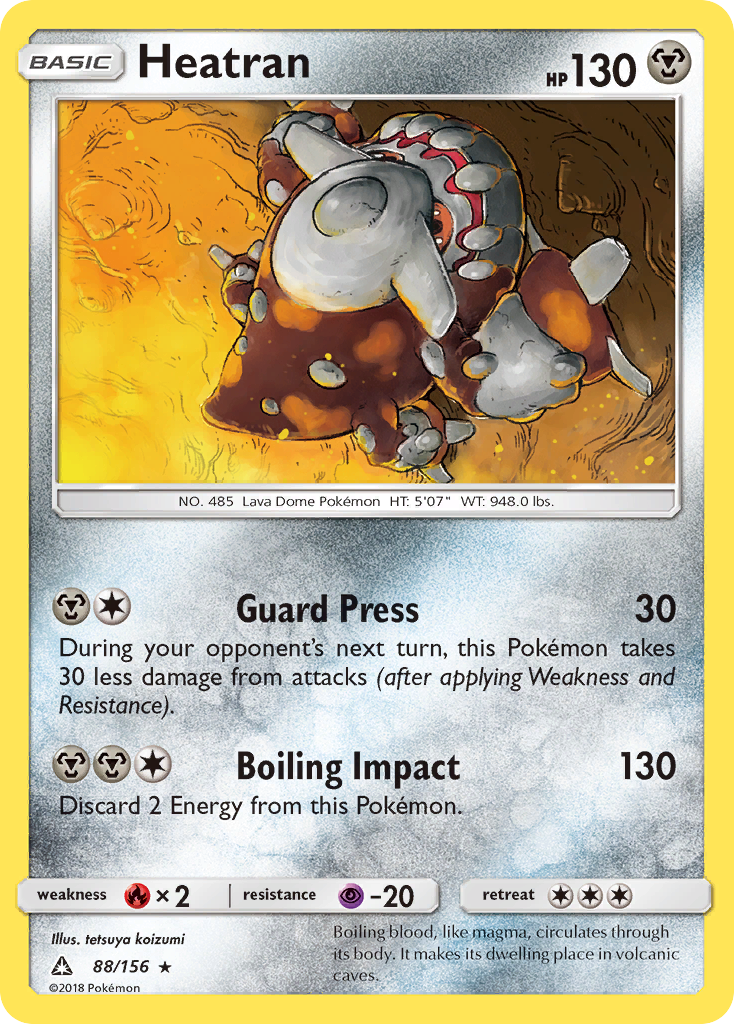 Heatran — illustrated card