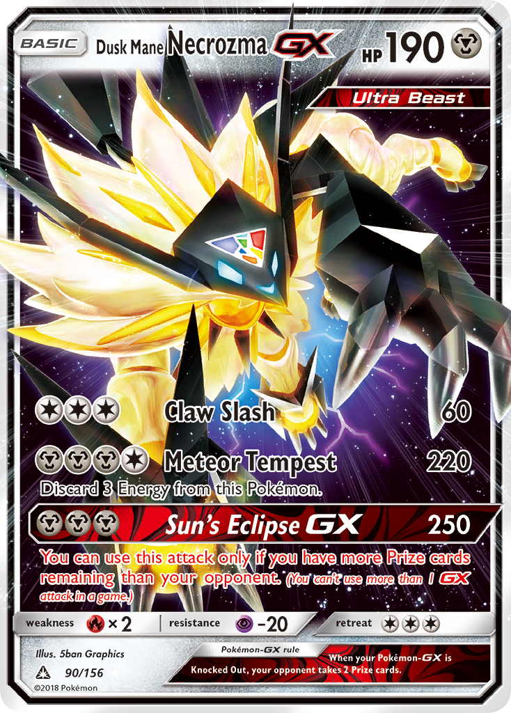 Dusk Mane Necrozma-GX — illustrated card