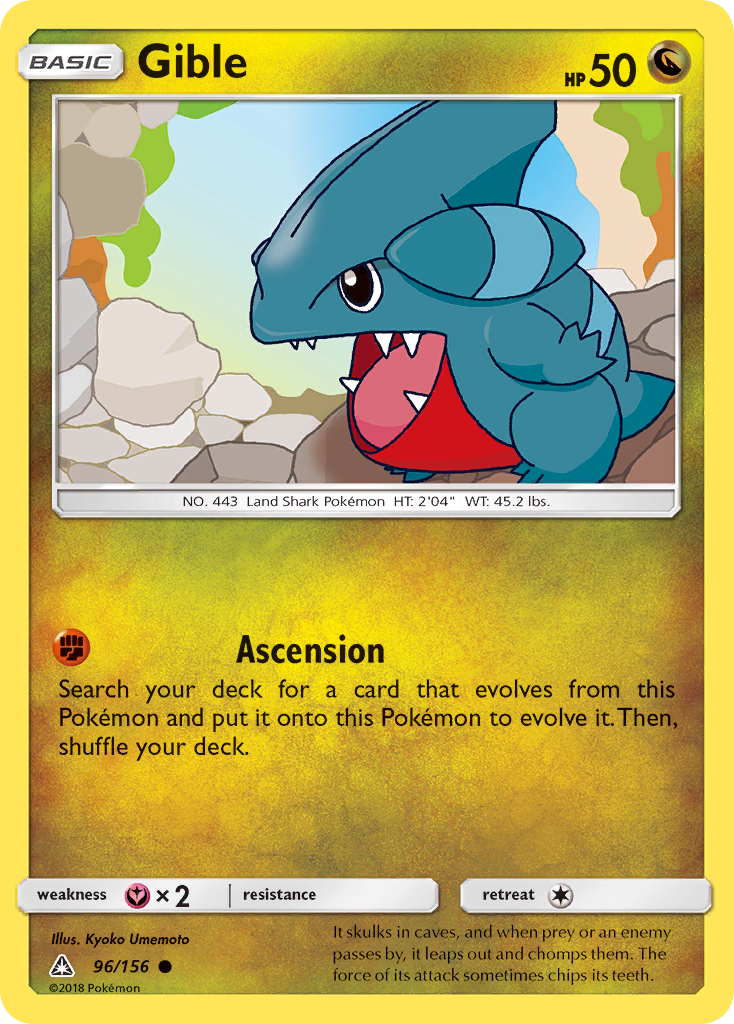 Gible — illustrated card
