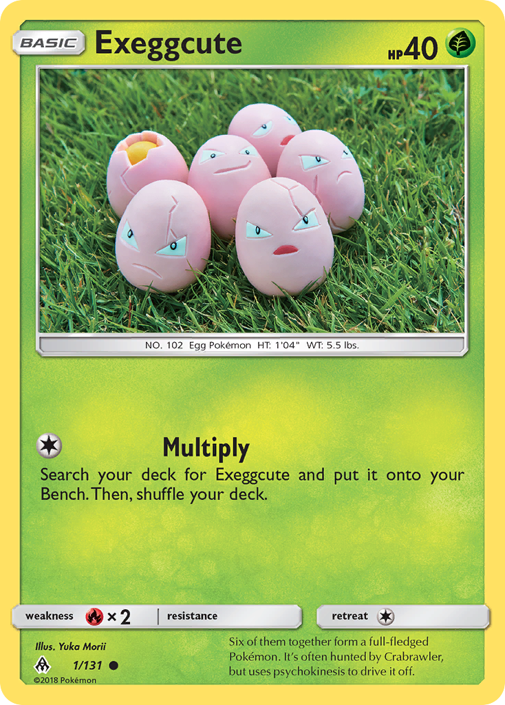Exeggcute — illustrated card