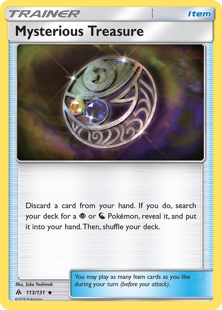 Mysterious Treasure — illustrated card