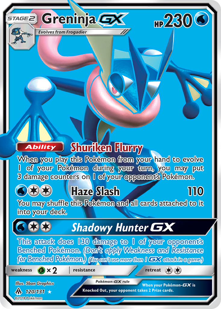 Greninja-GX — illustrated card