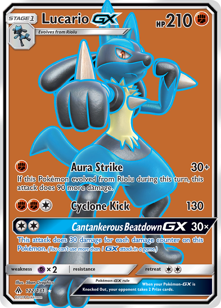 Lucario-GX — illustrated card