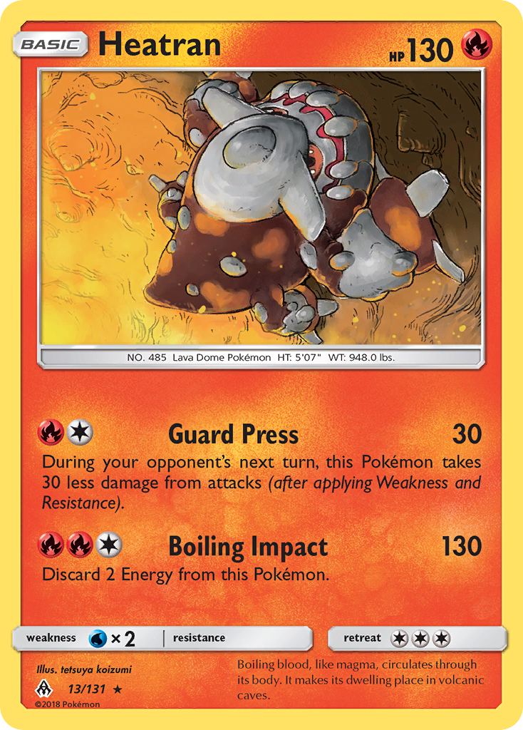 Heatran — illustrated card