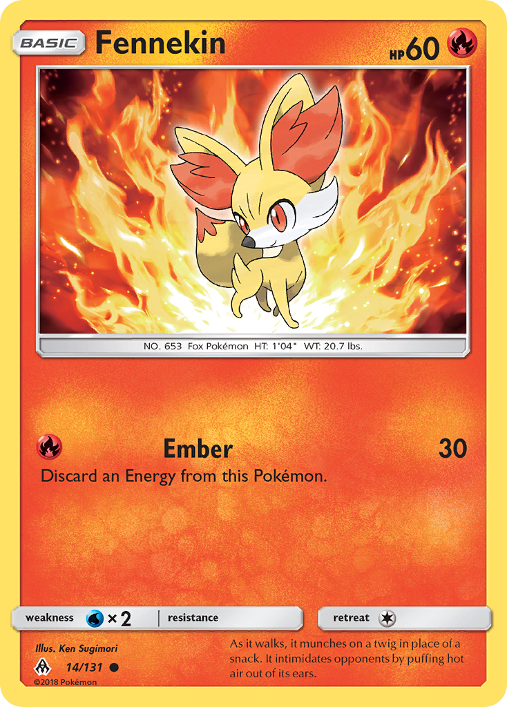 Fennekin — illustrated card