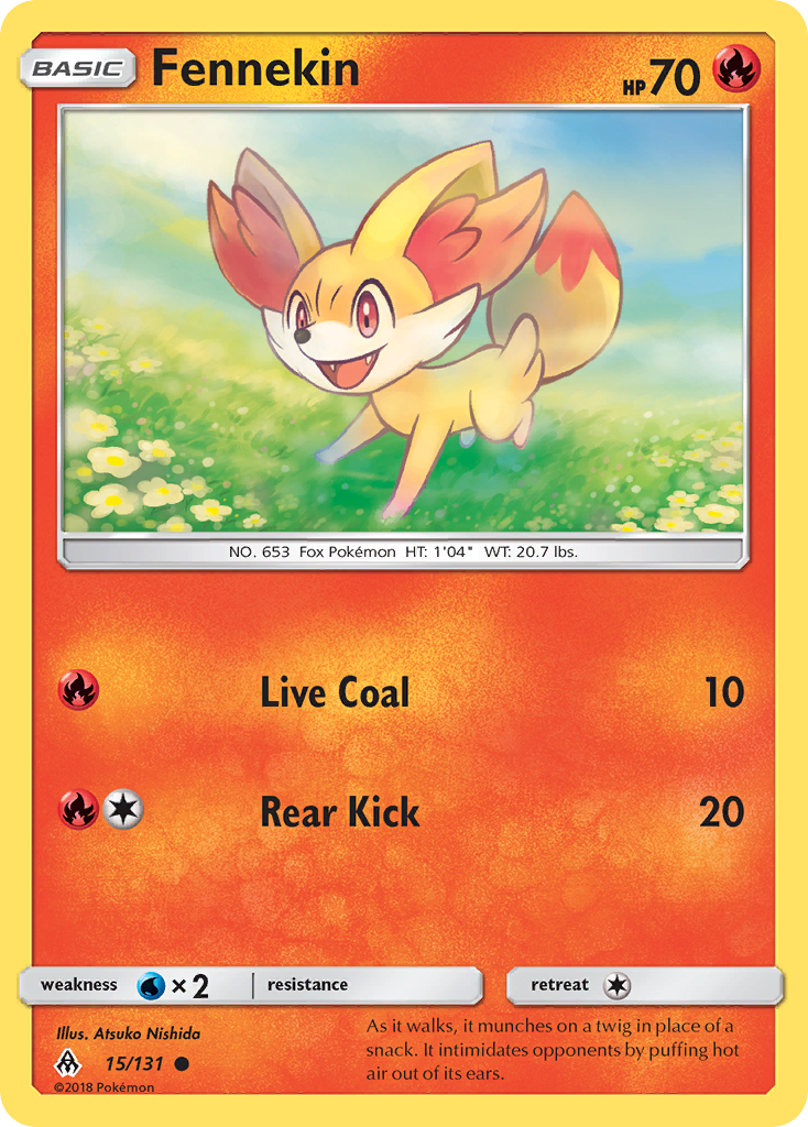 Fennekin — illustrated card