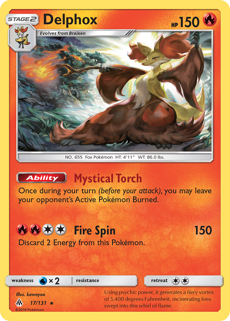 Delphox — illustrated card