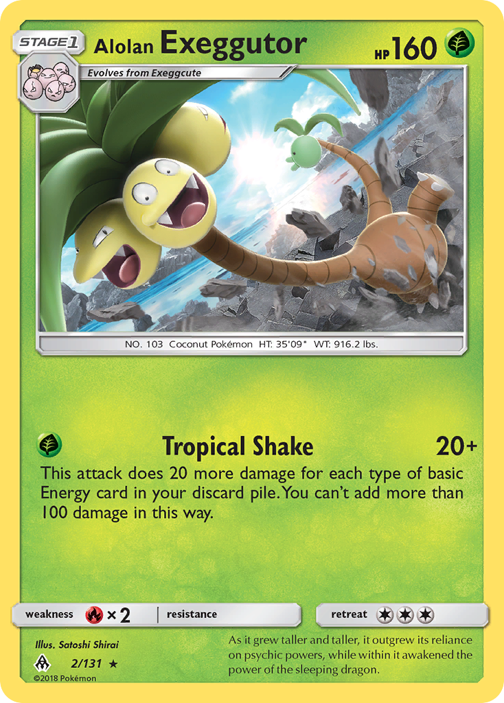 Alolan Exeggutor — illustrated card
