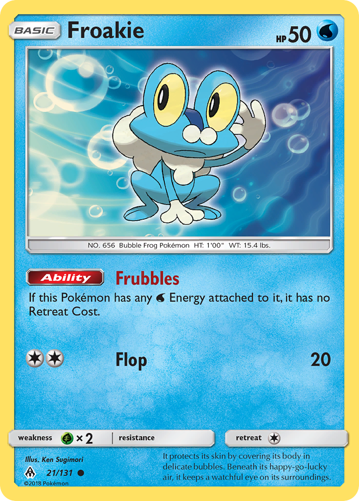 Froakie — illustrated card