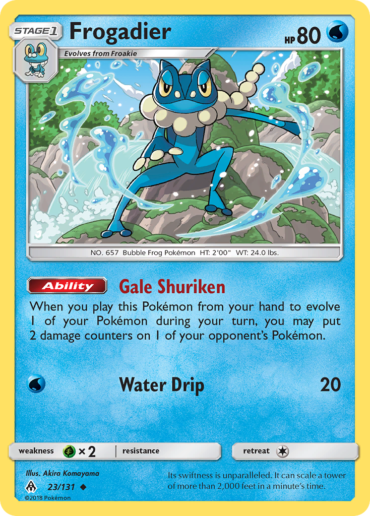 Frogadier — illustrated card