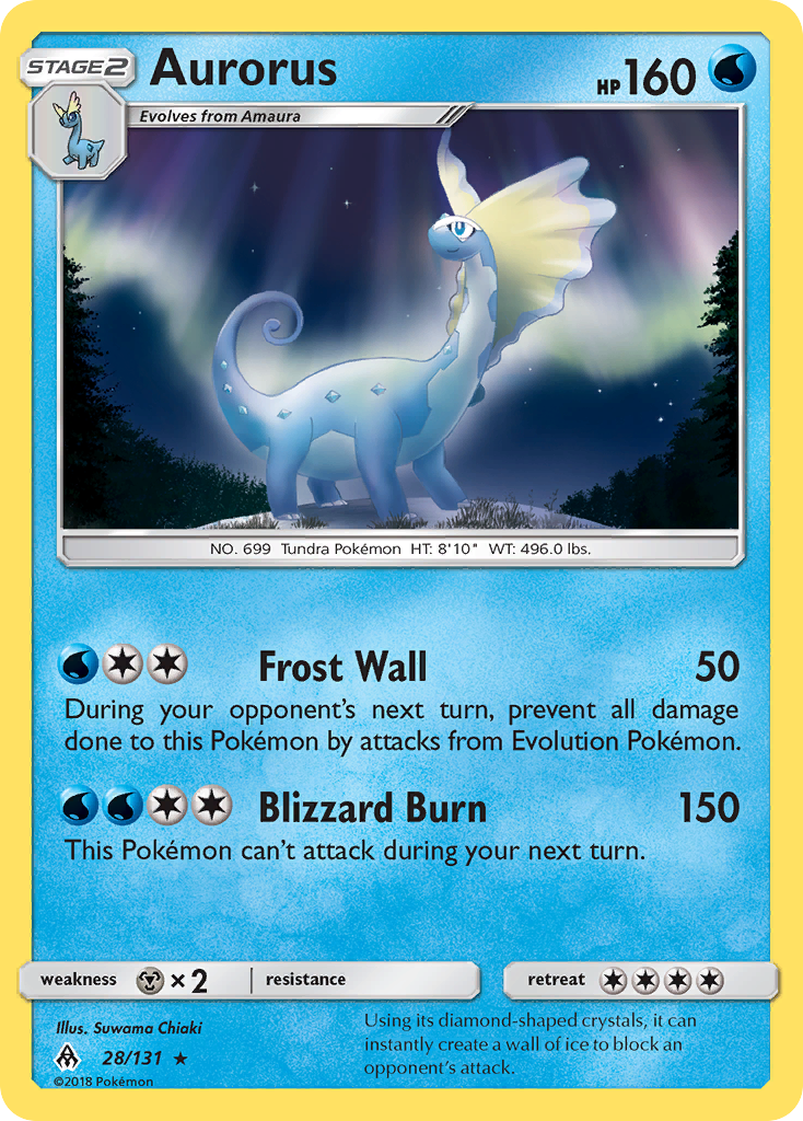 Aurorus — illustrated card