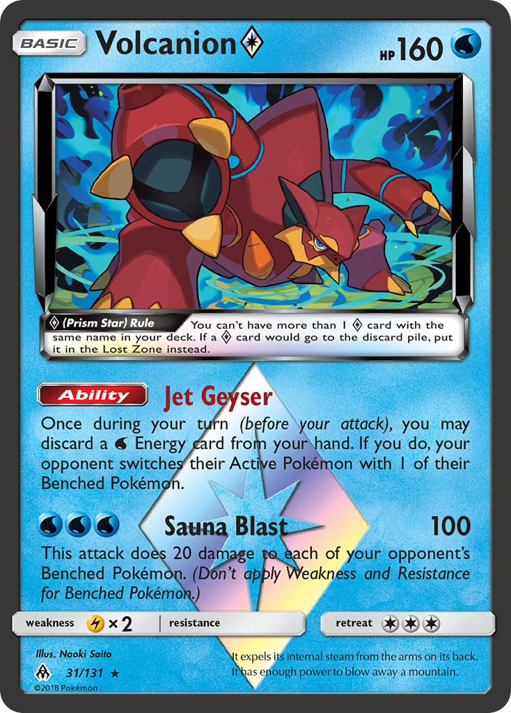 Volcanion ◇ — illustrated card