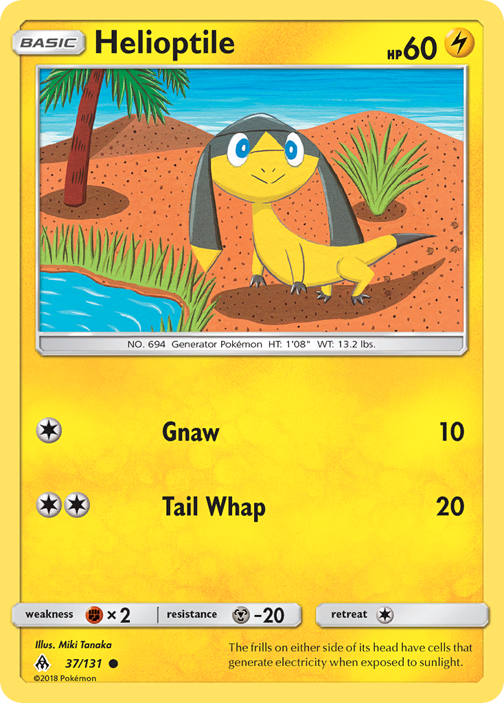 Helioptile — illustrated card