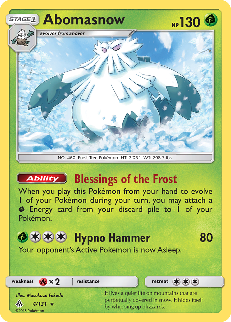 Abomasnow — illustrated card