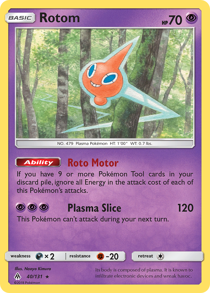 Rotom — illustrated card