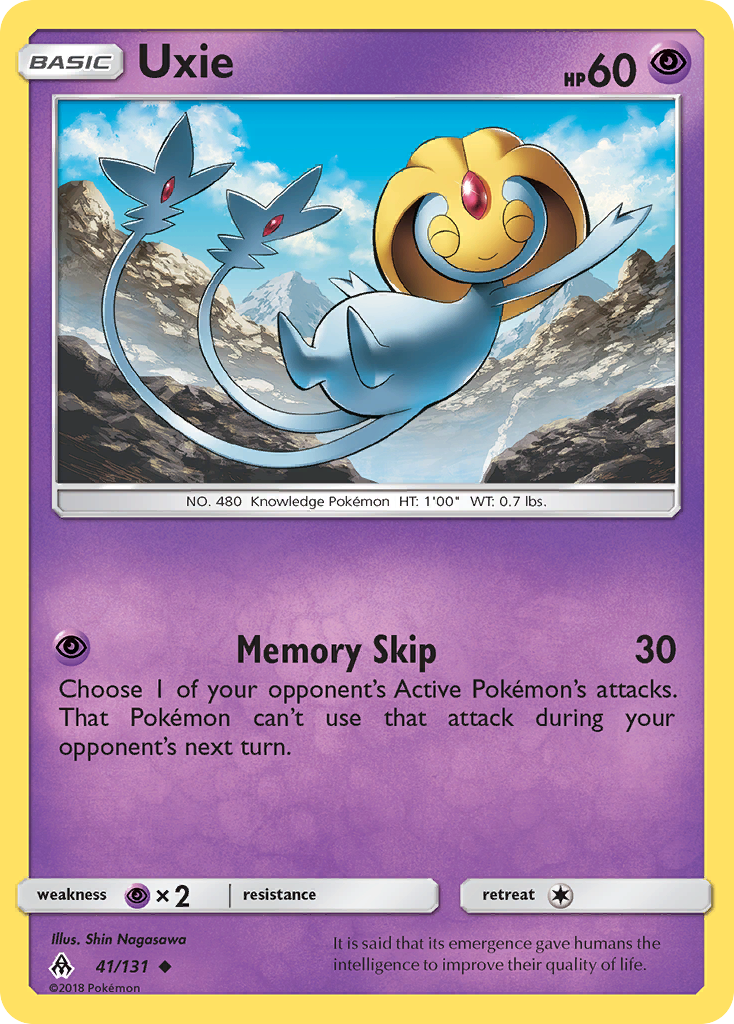 Uxie — illustrated card