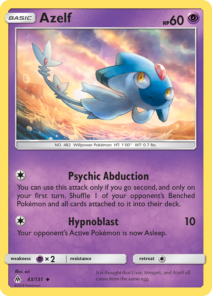 Azelf — illustrated card