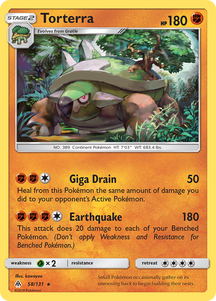 Torterra — illustrated card
