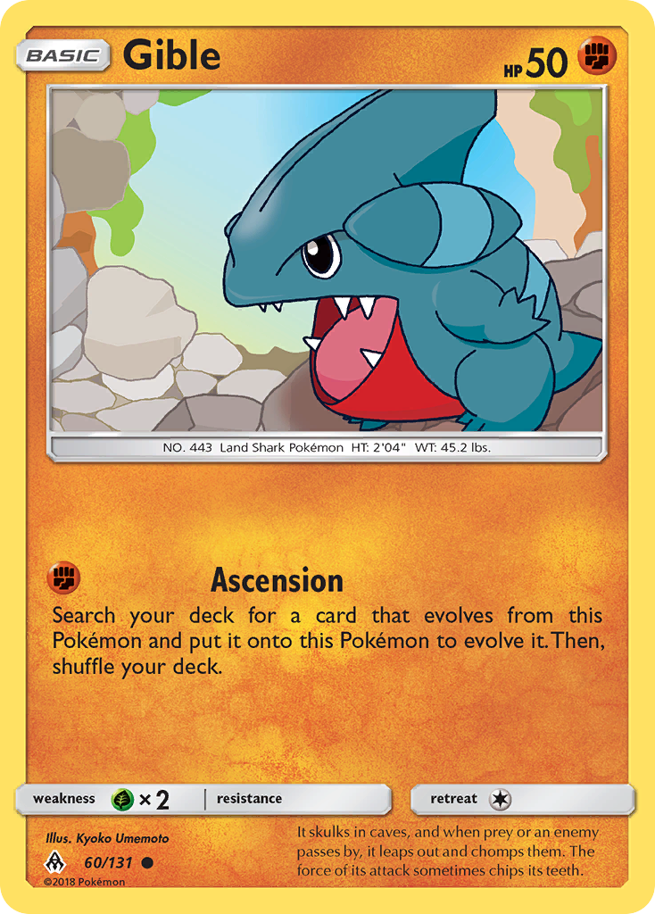 Gible — illustrated card