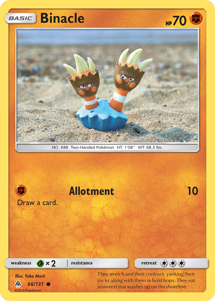 Binacle — illustrated card