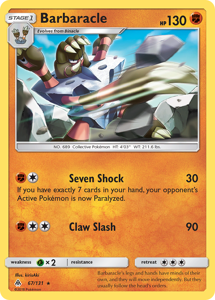 Barbaracle — illustrated card