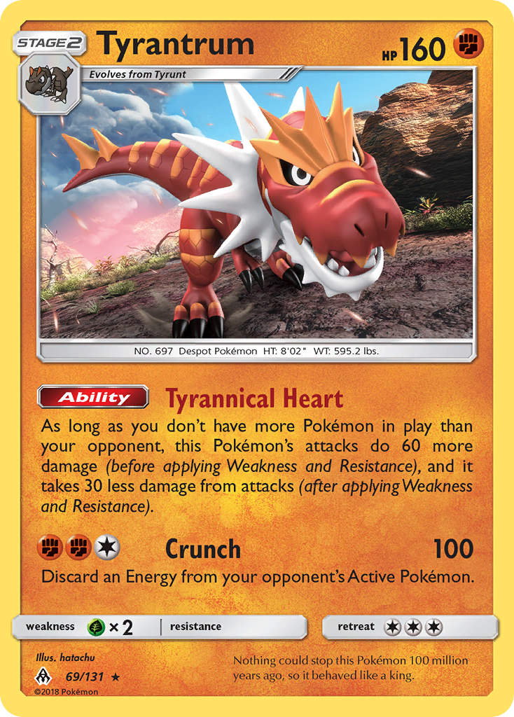 Tyrantrum — illustrated card