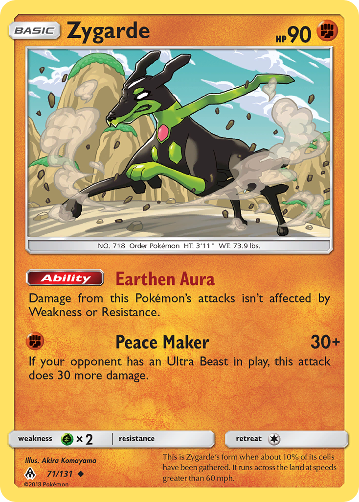 Zygarde — illustrated card