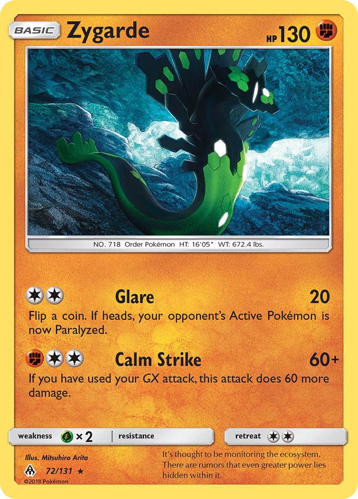 Zygarde — illustrated card