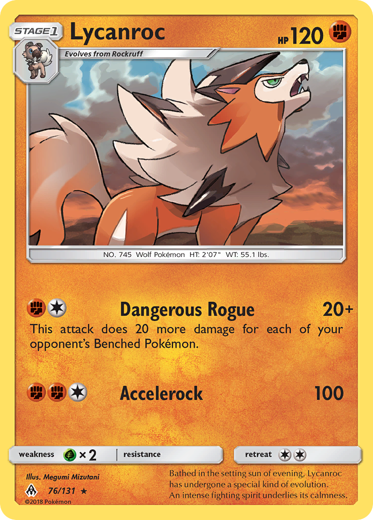 Lycanroc — illustrated card