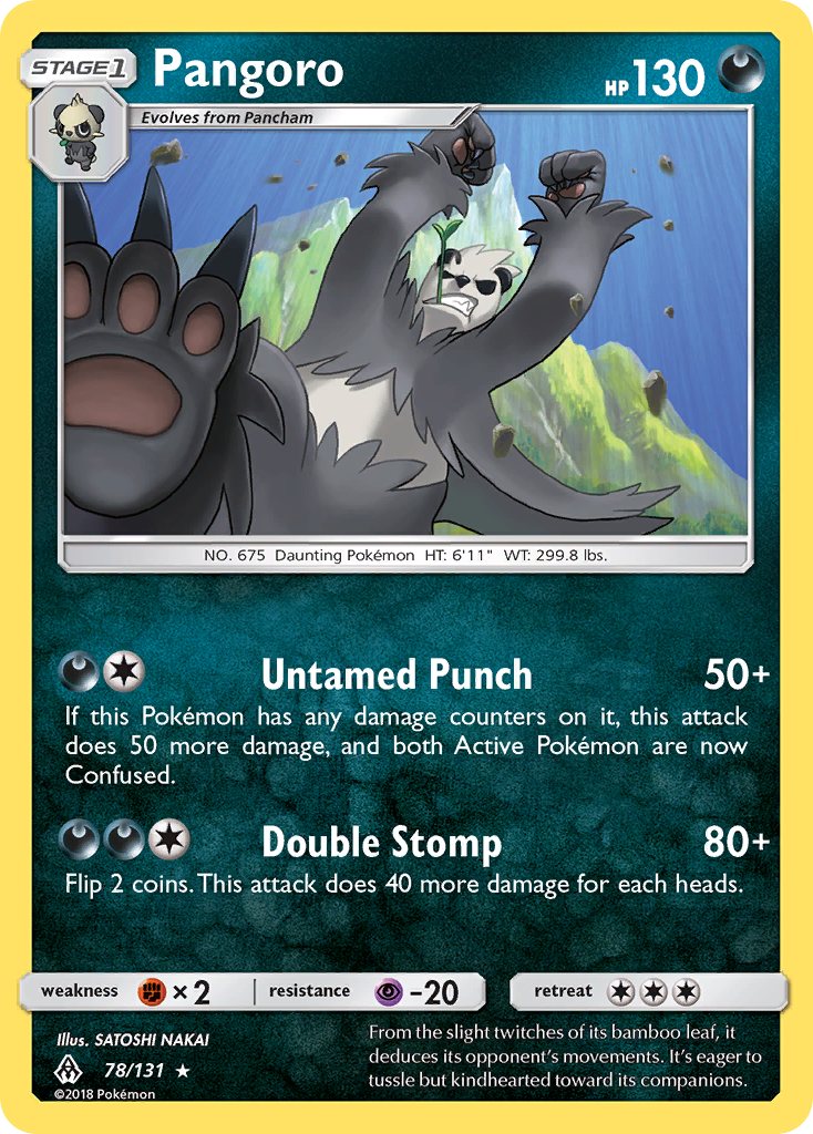 Pangoro — illustrated card