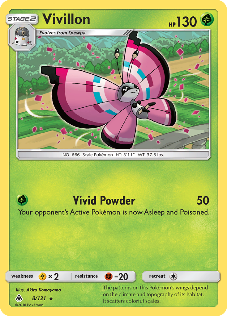 Vivillon — illustrated card