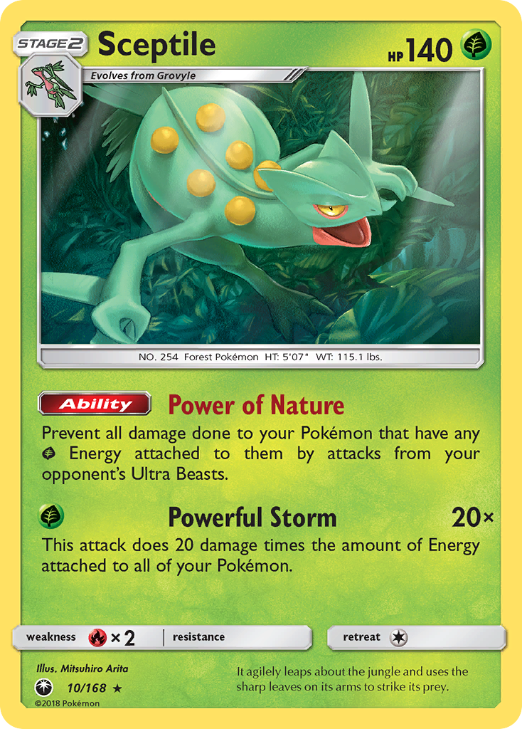 Sceptile — illustrated card