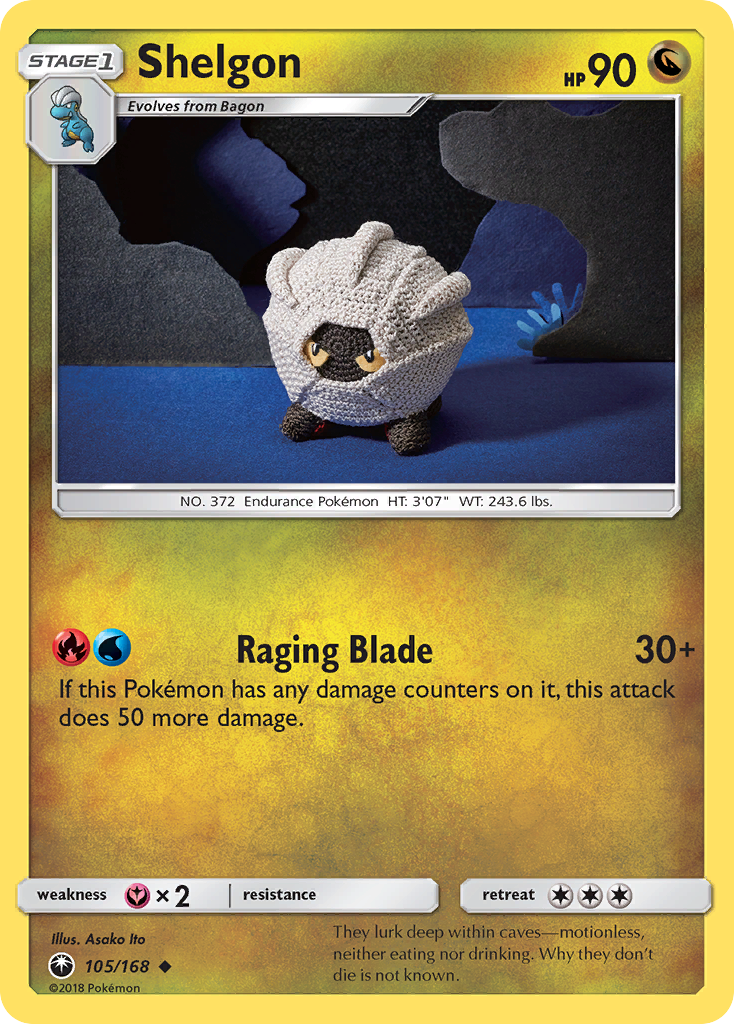 Shelgon — illustrated card